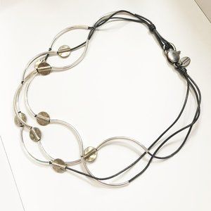 ⭐️HOST PICK⭐️ Lizzy James Handmade Silver Metallic Necklacebracelet